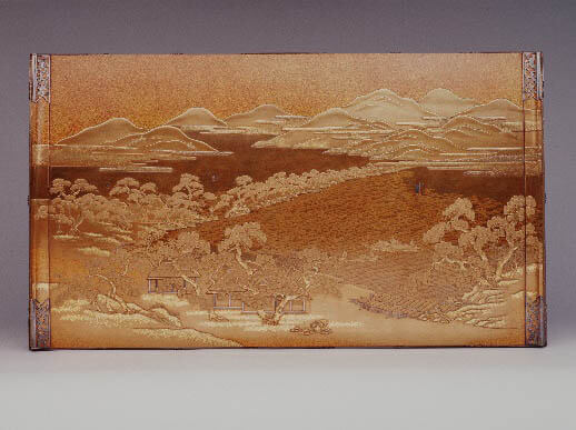 五十嵐香甫《日本三景蒔絵文台》（江戸時代18-19世紀）

