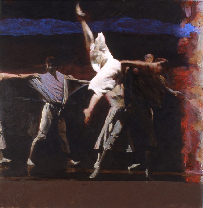 Dancers From Land J7
107×107cm　oil on canvas　1996