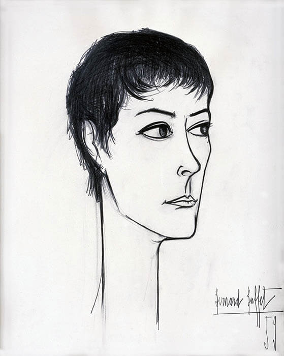 《アナベルの肖像》1959年　デッサン