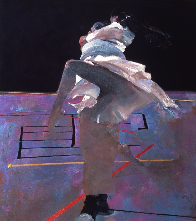 Dancer on a Purple Floor
109×96cm　oil on canvas　1989

