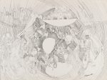 《無題》 1961 インク，紙 38.0 x 54.0cm 世田谷美術館蔵