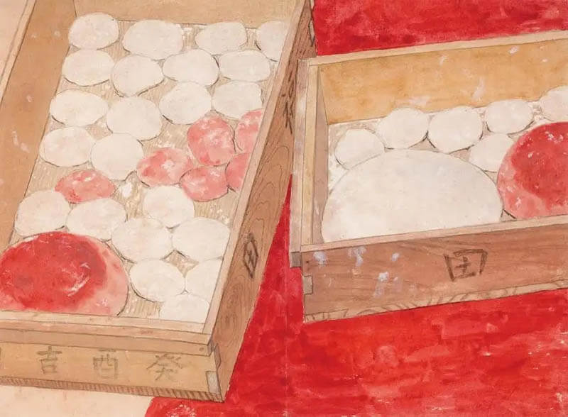 《素描(紅白餅)》1949年 大分県立美術館蔵