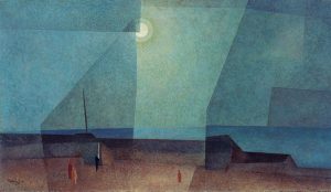 ライオネル・ファイニンガー 《海辺の夕暮》1927 年
