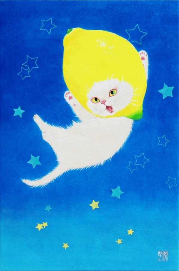 「猫かぶり　フレッシュレモン」P4号