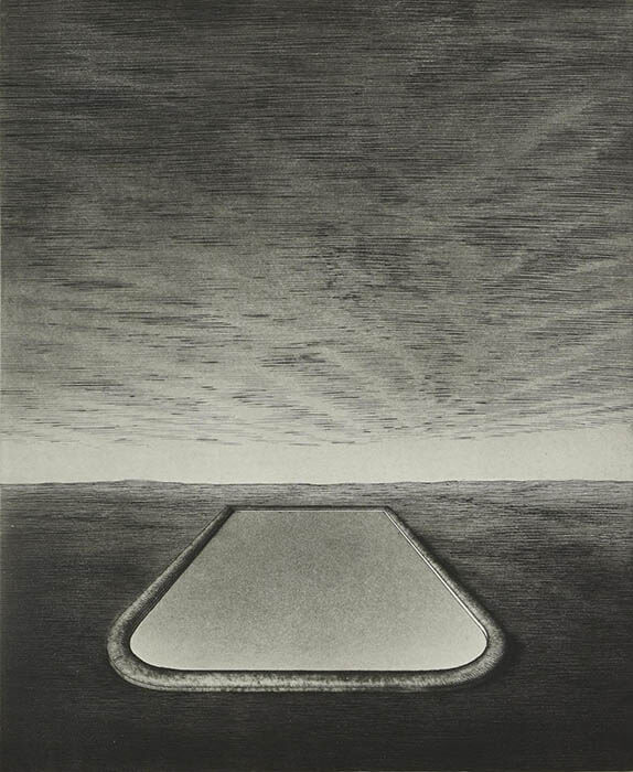 加藤清美《悲しみの島V》1997年、エッチング、アクアチント、町田市立国際版画美術館蔵　
