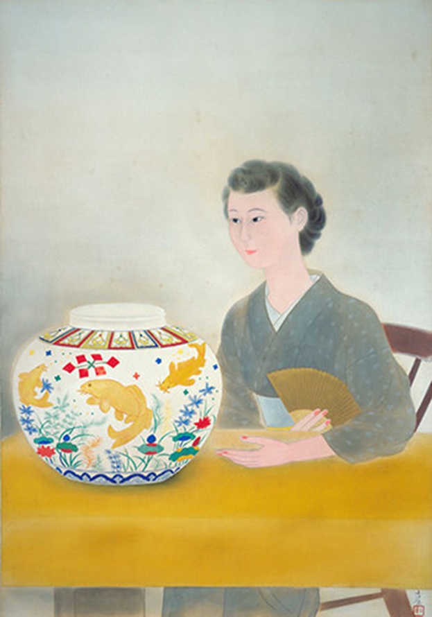 小林古径「壺」昭和25年(1950) 茨城県近代美術館蔵