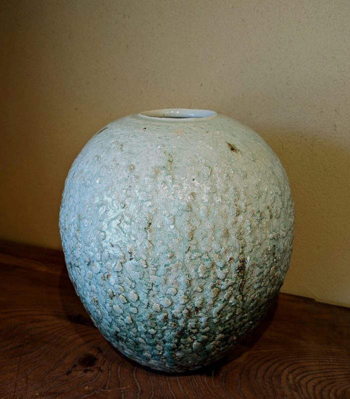 灰釉彩壺 径35.3　×　高41.1cm 土、松灰、樫灰