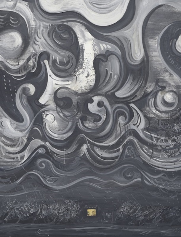 吉本作次《嵐の夜》 2008 キャンバスに油彩 145.5 x 112.1 cm copyright : Sakuji Yoshimoto