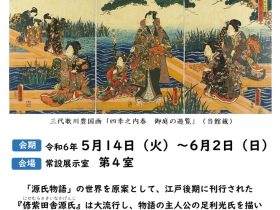 常設展 美術特集展示「見立てて楽しむ源氏絵」埼玉県立歴史と民俗の博物館