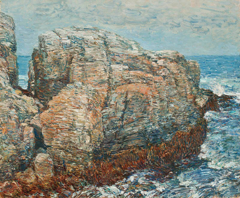 《シルフズ・ロック、アップルドア島》チャイルド・ハッサム　1907年　油彩、カンヴァス　63.5×76.2cm　ウスター美術館
