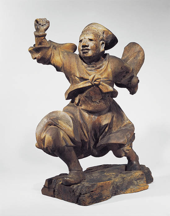 《伽藍神立像》鎌倉時代（13世紀） 奈良国立博物館蔵　通期展示 画像提供　奈良国立博物館