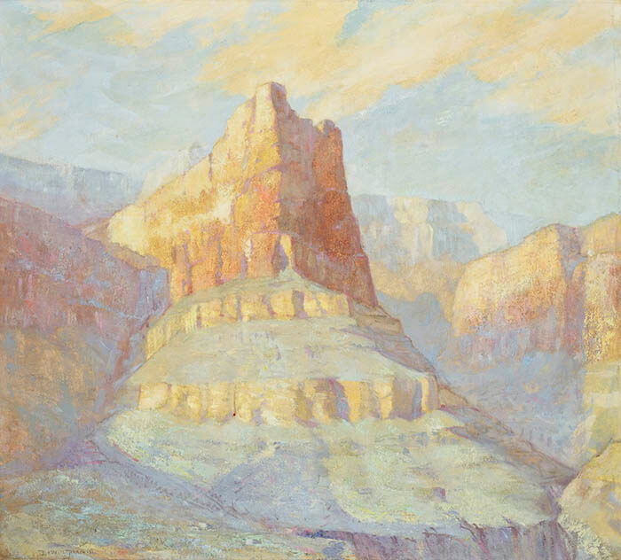 《ハーミット・クリーク・キャニオン》デウィット・パーシャル　1910-16年　油彩、カンヴァス　114.3×127cm　ウスター美術館