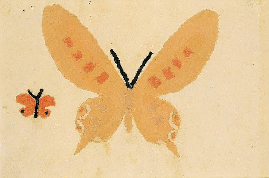 山下清《蝶々》1934(昭和9)年、貼絵
©Kiyoshi Yamashita / STEPeast 2024