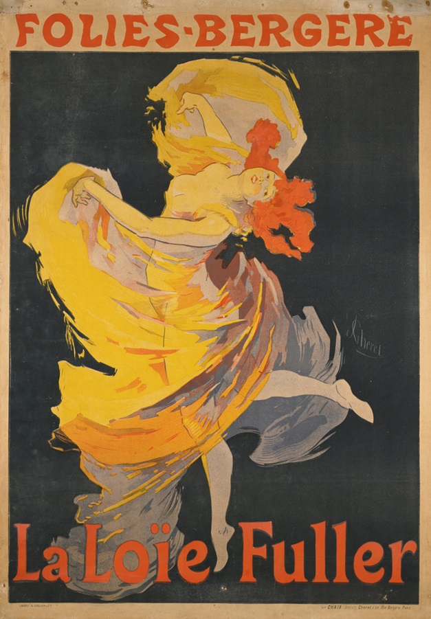 ジュール・シェレ
《フォリー・ベルジェールのポスター：ロイ・フラー》
1893年　カラー・リトグラフ