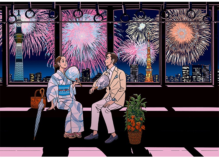 暦を巡る冒険〜東京こよみ〜
7月イラスト（2022年）