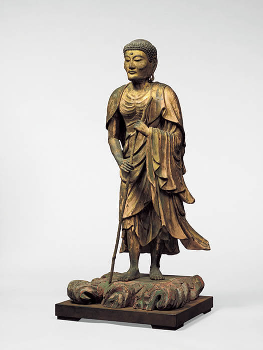 《出山釈迦如来立像》南北朝時代（14世紀） 奈良国立博物館蔵　通期展示
画像提供　奈良国立博物館
