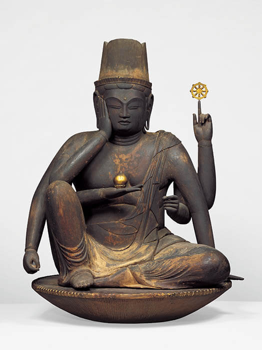 重要文化財《如意輪観音菩薩坐像》平安時代（9～10世紀） 奈良国立博物館蔵　通期展示
画像提供　奈良国立博物館