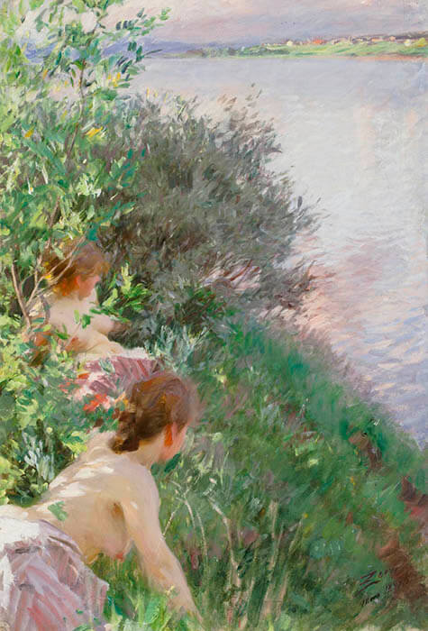 《オパール》アンデシュ・レオナード・ソーン　1891年　油彩、カンヴァス　100.3×69.5cm　ウスター美術館
