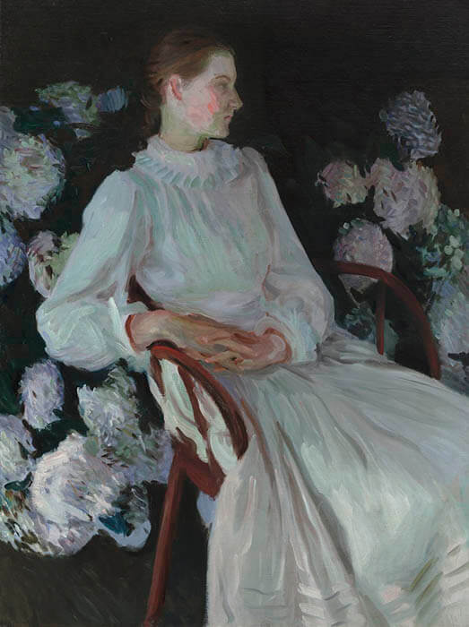 《キャサリン・チェイス・プラット》ジョン・シンガー・サージェント　1890年　油彩、カンヴァス　64.5×70.6cm　ウスター美術館