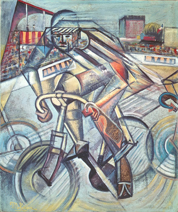 ジャン・メッツァンジェ〈自転車乗り〉1911－12年　徳島県立近代美術館蔵