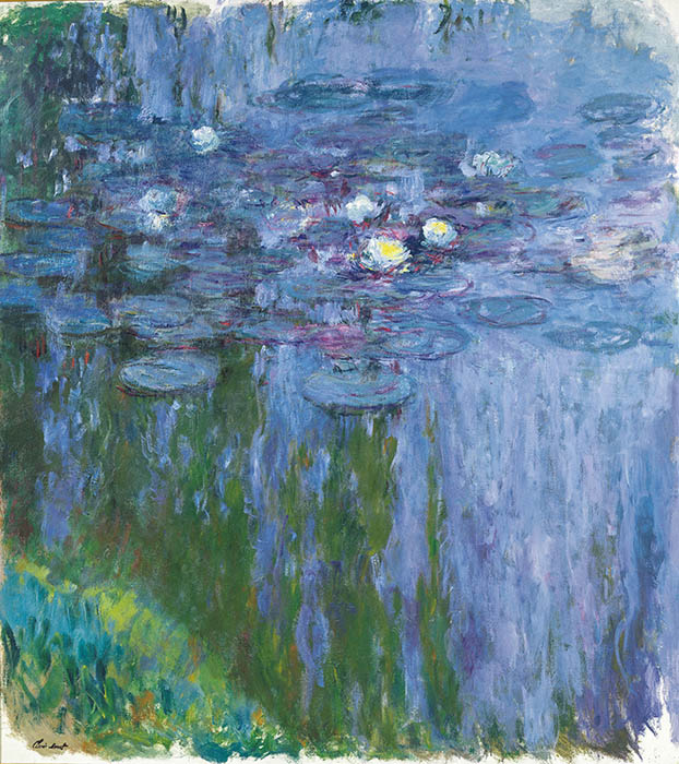 クロード・モネ《睡蓮》1916-1919年頃　油彩／カンヴァス　マルモッタン・モネ美術館、パリ　© musée Marmottan Monet