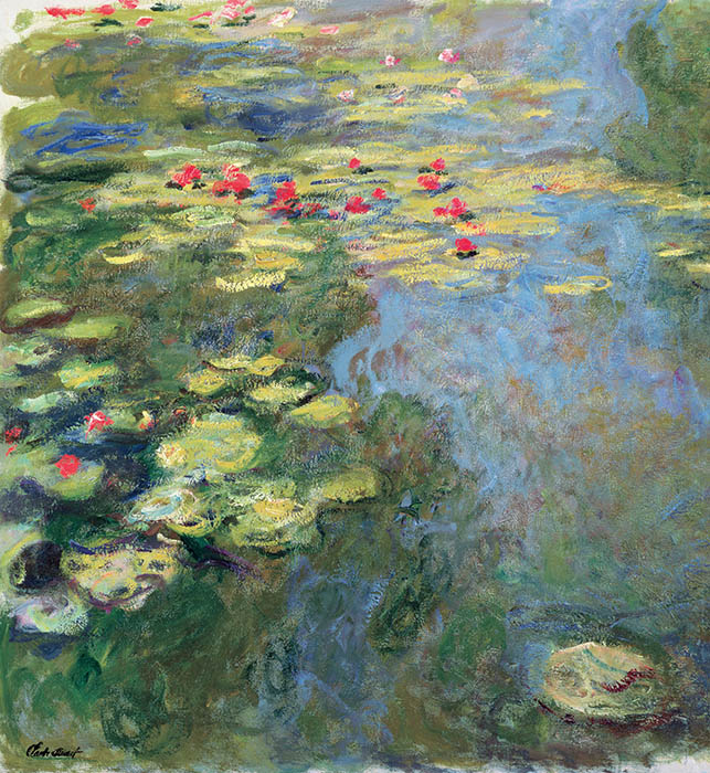 クロード・モネ《睡蓮の池》1917-1919年頃　油彩／カンヴァス　マルモッタン・モネ美術館、パリ　© musée Marmottan Monet