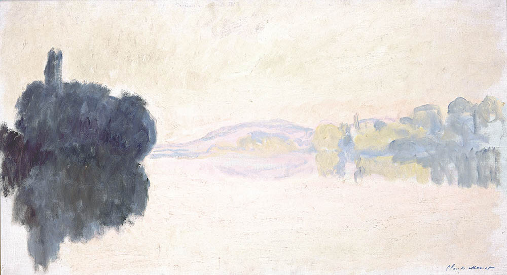 クロード・モネ《ポール=ヴィレのセーヌ河、ばら色の効果》1894年　油彩／カンヴァス　マルモッタン・モネ美術館、パリ　© musée Marmottan Monet