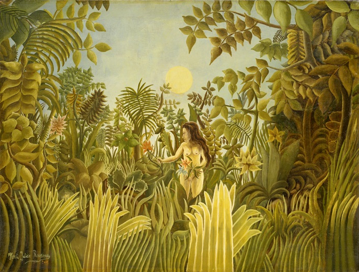 アンリ・ルソー《エデンの園のエヴァ》1906-1910年頃