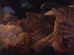 寺田政明《夜（眠れる丘）》1938年 板橋区立美術館蔵