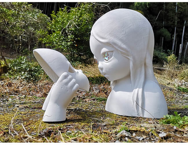 江間ミク 「境界」 H45cm 2024年作