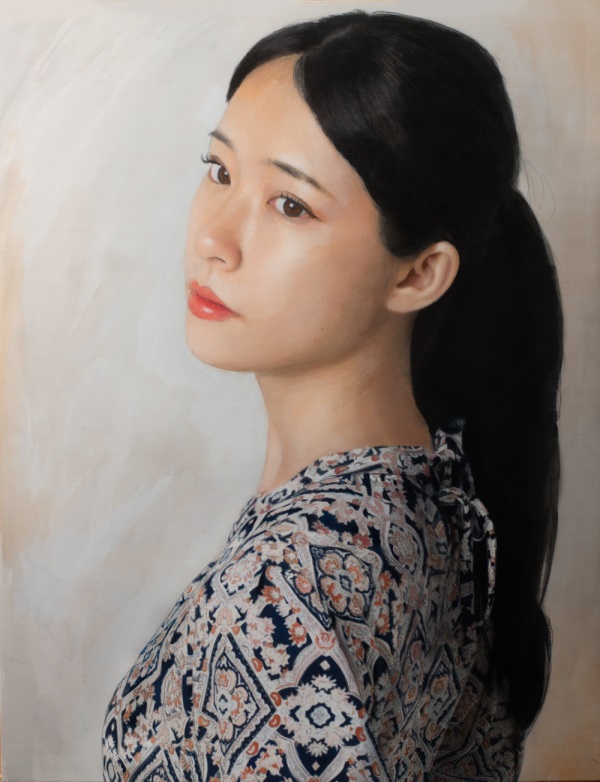 「予感を黙視する肖像」F6号