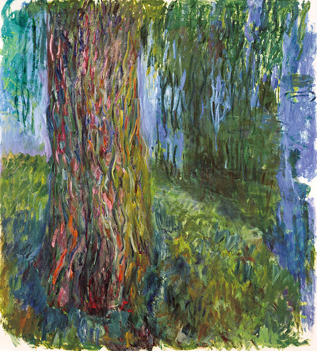クロード・モネ《枝垂れ柳と睡蓮の池》1916-1919年頃　油彩／カンヴァス　マルモッタン・モネ美術館、パリ　© musée Marmottan Monet
