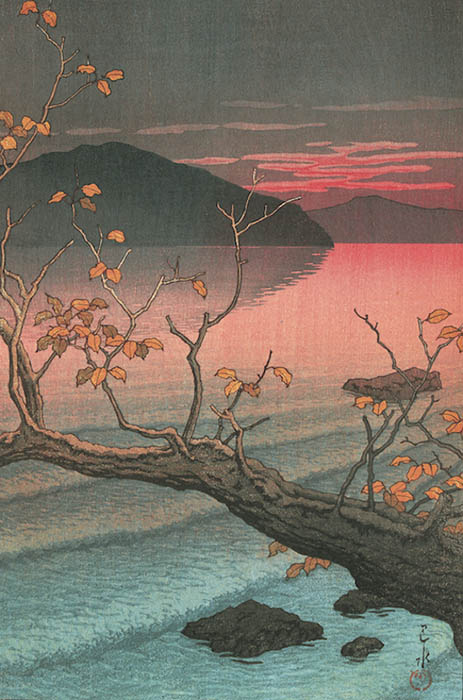 《十和田子之口》日本風景集　東日本篇　1933(昭和8)年7月　渡邊木版美術画舗蔵