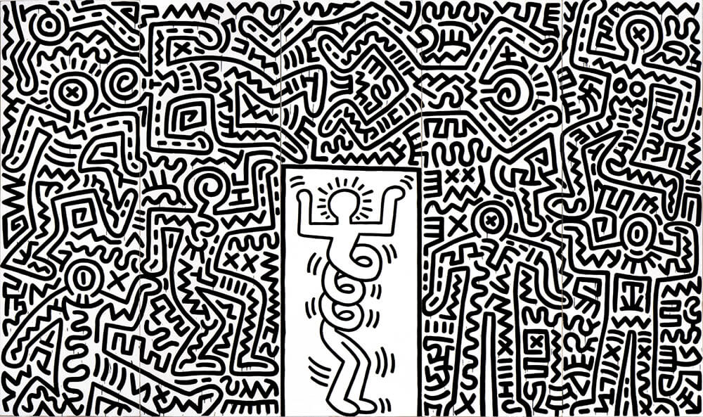 『スウィート・サタデー・ナイト』のための舞台セット 1985 年 中村キース・ヘリング美術館蔵
Keith Haring Artwork ©Keith Haring Foundation