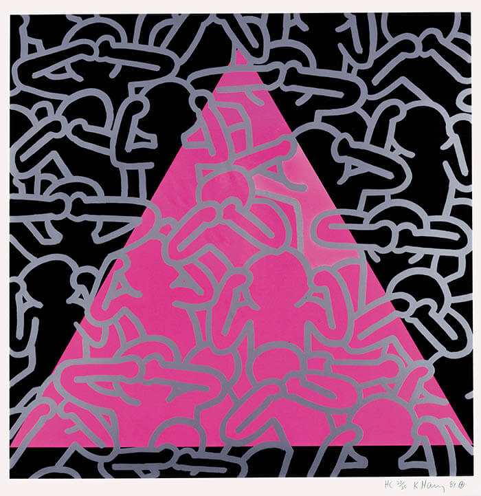 《沈黙は死》 1989 年 中村キース・ヘリング美術館蔵
Keith Haring Artwork ©Keith Haring Foundation