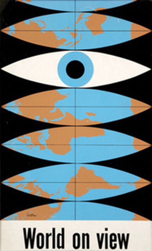 レオ・レオーニ《ユネスコ ポスター
World on view（世界を見わたす）》
1952年
板橋区立美術館蔵