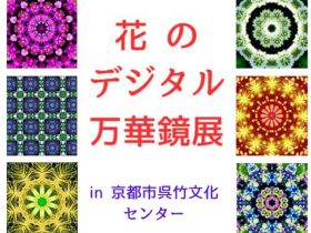 「花のデジタル万華鏡展」京都市呉竹文化センター