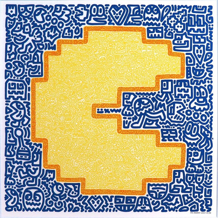 Pac-Man 2023年 50×50cm シルクスクリーン