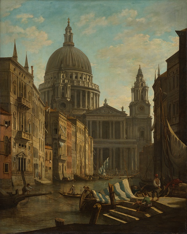 ウィリアム・マーロー
《カプリッチョ：セント・ポール大聖堂とヴェネツィアの運河》

1795年頃？　油彩／カンヴァス　129.5 x 104.1 cm　テート

Photo: Tate
