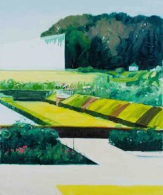 Mana Konishi “Rose Garden” 2021, oil on canvas 73 x 61cm