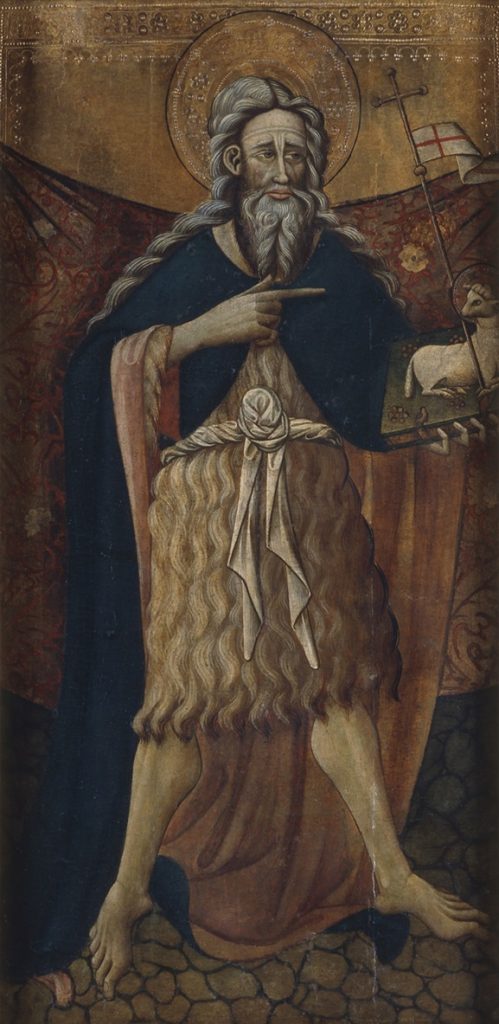 トラルバの画家《洗礼者聖ヨハネ》1430年頃、長崎県美術館（須磨コレクション）

