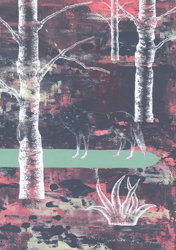 tranquil forest II 2024 Acrylic on paper 297x420mm