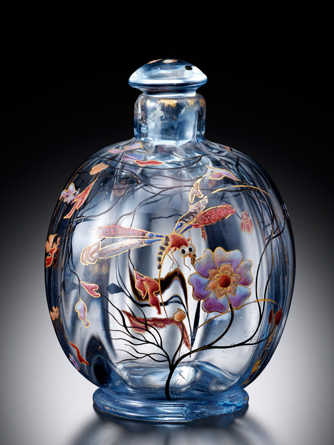 月光色エナメル彩香水瓶
1890年頃　フランス
エミール・ガレ