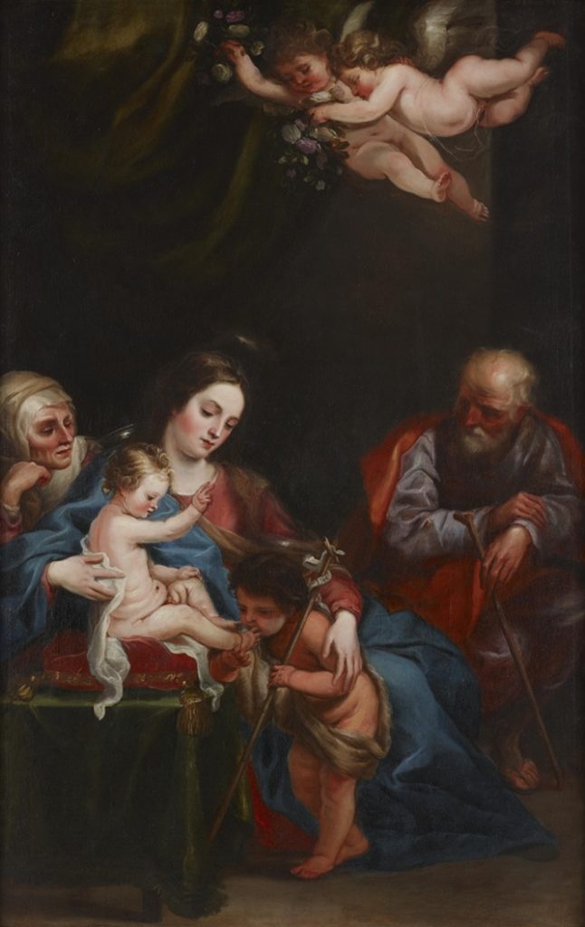 フアン・カレーニョ・デ・ミランダ《聖アンナ、聖ヨアキム、洗礼者聖ヨハネのいる聖母子》1646-55年頃、長崎県美術館