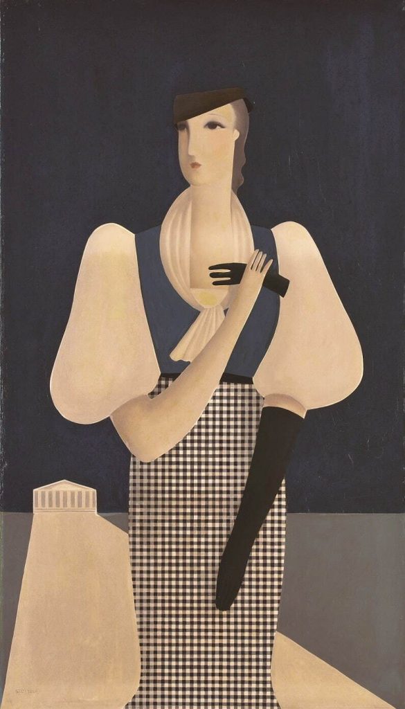 東郷青児 《黒い手袋》 1933年 油彩・キャンヴァス 119.2×68.2cm SOMPO美術館(損保ジャパンより寄託) ©Sompo Museum of Art, 23020
