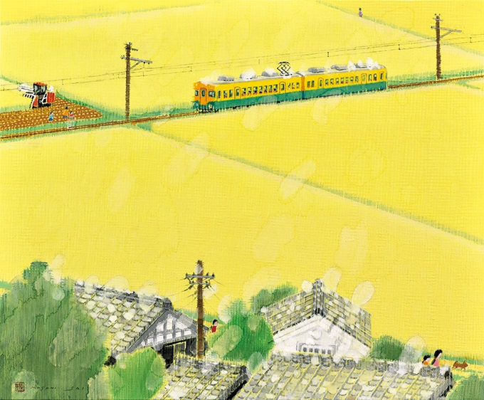 齋 正機「午後ノ風ニ稲穂ユレル」 12F