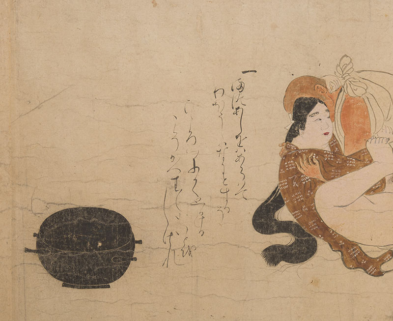 作者不詳《稚児草紙》福田美術館蔵（部分）福田美術館初公開