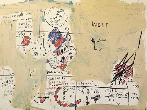 Jean-Michel Basquiat

「Wolf Sausage」

 1/50

55.9×76.2cm

2019年

スクリーンプリント