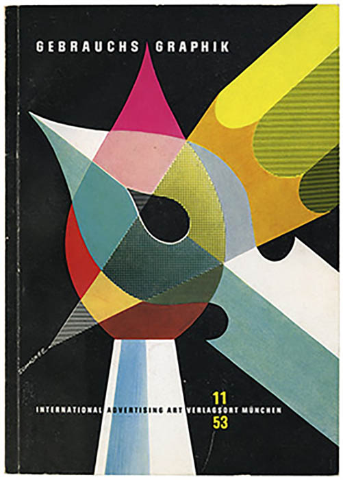 ハインツ・シュヴァーベ 『Gebrauchsgraphik 』1953年11月号 1953年 雑誌表紙 © Nachlass Heinz Schwabe/FH Dortmund/Bettina Schwabe