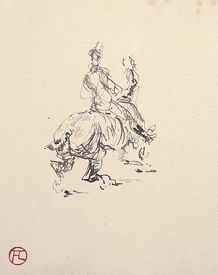 《騎手》　1879～1881年　ペン、インク／紙

Cavalier, 1879-1881, Pen and ink on paper